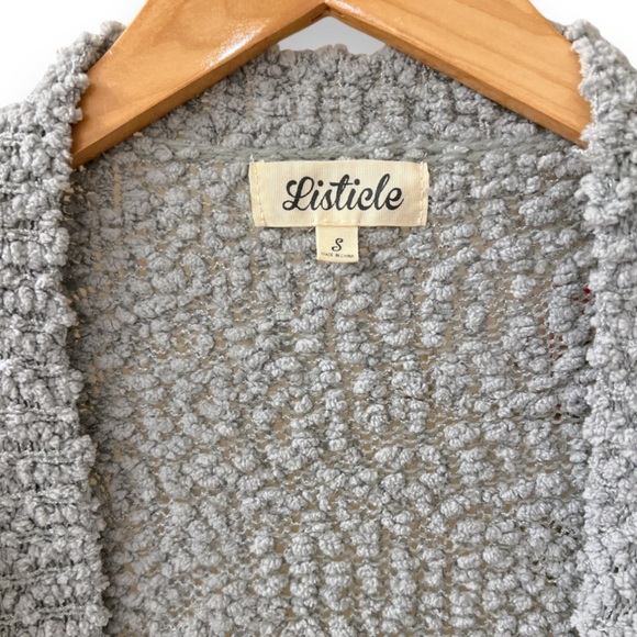 Listicle Oversized Cardigan Sweater | Size Small | Gray Blue Color | $25.00 - Picture 3 of 7